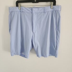 Polo Golf Ralph Lauren Mens 36 Blue Geometric Print Flat Front Golf Shorts